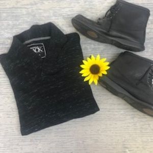 Buckle black standard fit sweater